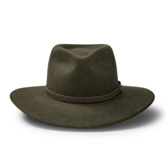 Akubra Tablelands Hat in Brown Olive front