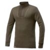 Woolpower Zip Turtleneck 200 in Pine Green 722293
