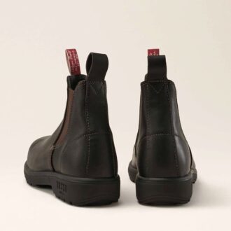 Rossi Trojan Elastic Side Safety Boots in Claret back 700 CLT