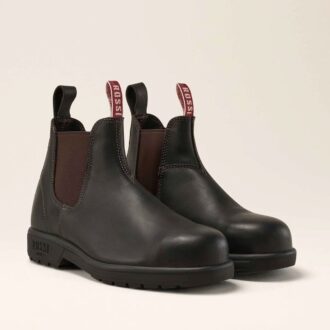 Rossi Trojan Elastic Side Safety Boots in Claret 700 CLT