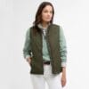 Barbour Basswood Gilet Olive front LGI0220GN91