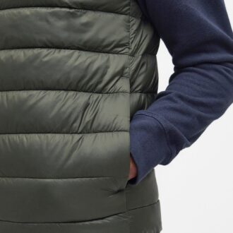 Barbour Bretby Puffer Gilet Olive outline MGI0024OL51