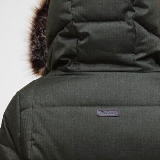 Barbour Marjoram Puffer Coat Olive Classic hood LQU1859OL71