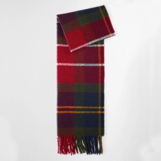 Barbour Tartan Scarf Deanna Winterberry Tartan front LSC0476TN691