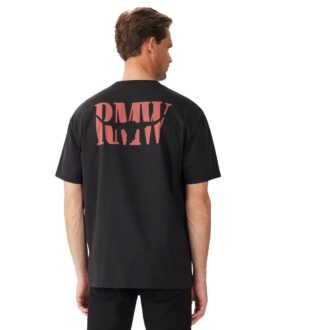 R M Williams Branded T-Shirt in Black back KDU10JE0201